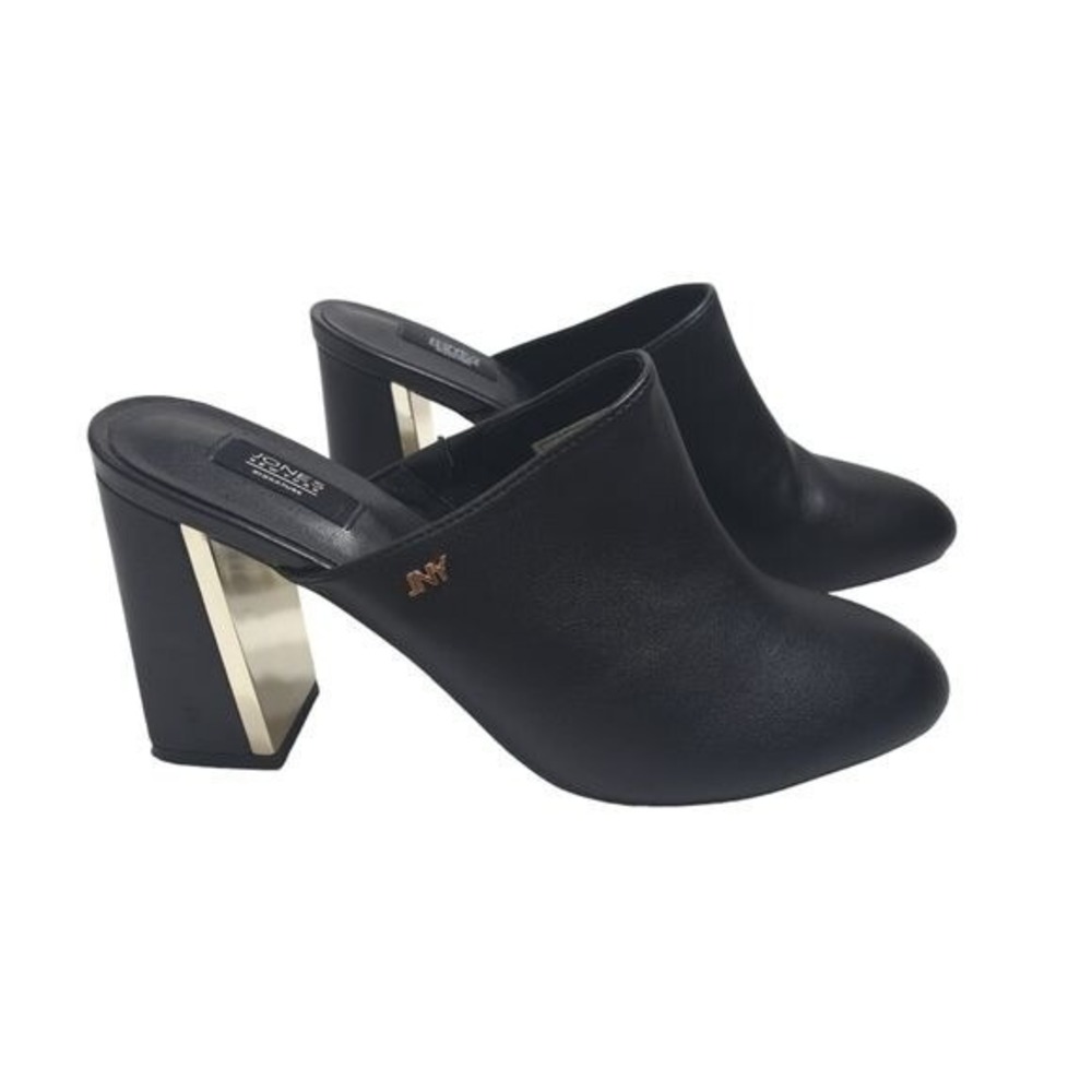 Jones New York Women's Signature JNY-‎ Hallena Black High Heel Mules Size 8.5 M - Picture 4 of 16